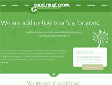 Tablet Screenshot of goodmustgrow.com